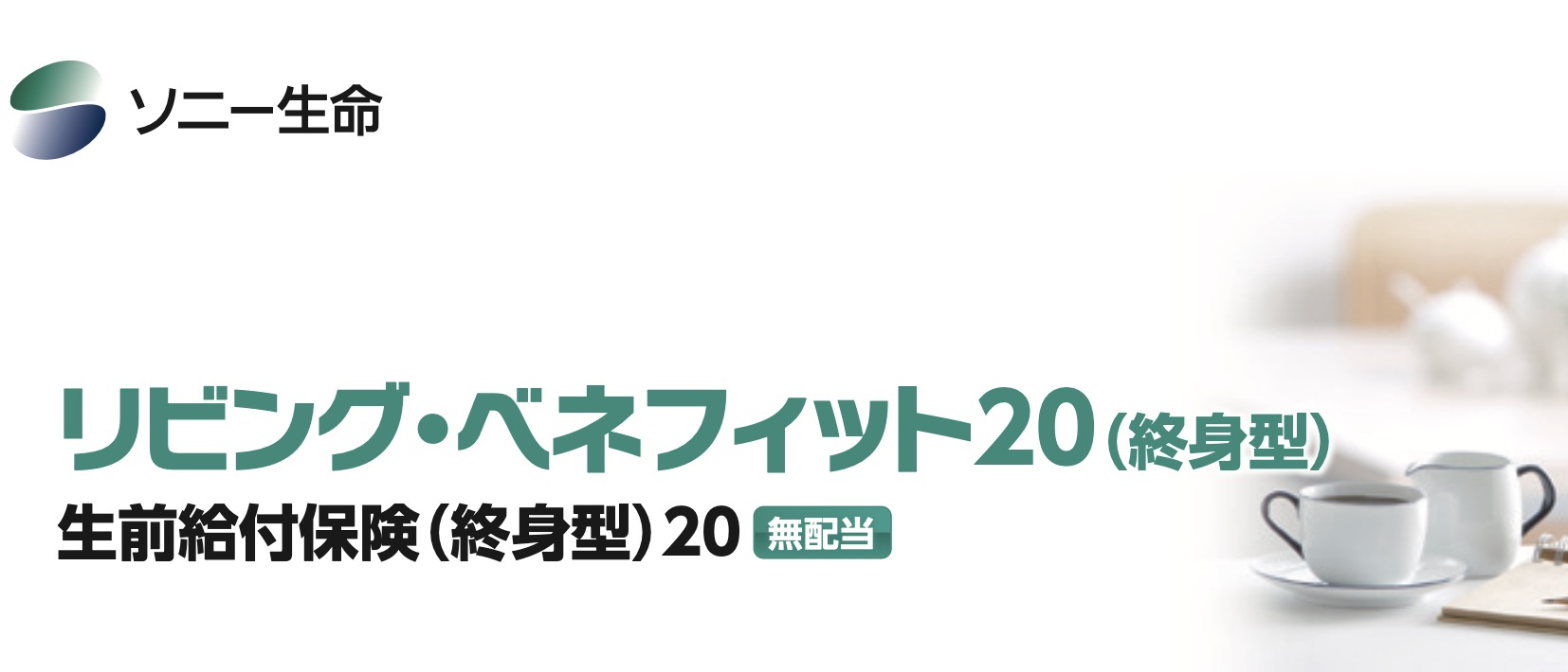 ソニー生命 リビング・ベネフィット20（終身型） 生存給付保険（終身型