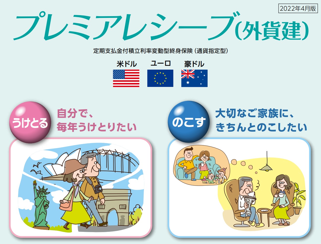 第一フロンティア生命 プレミアレシーブ（外貨建） 定期支払金付積立利率変動型終身保険（通貨指定型） - K2 College