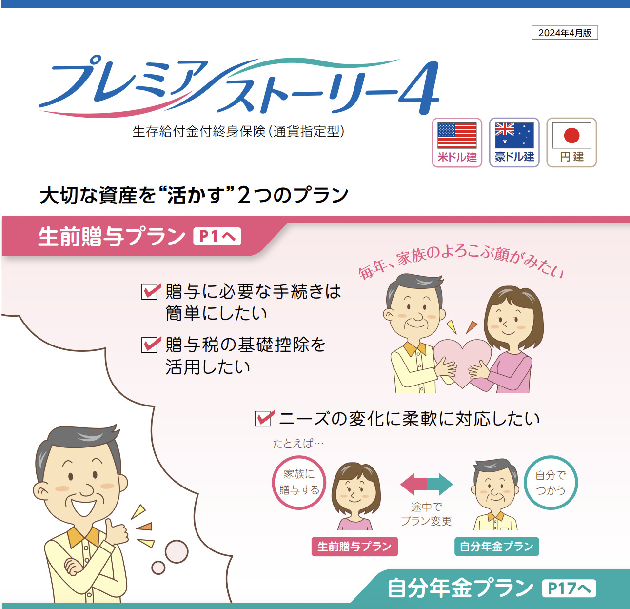 第一フロンティア生命 プレミアストーリー4 生存給付金付終身保険